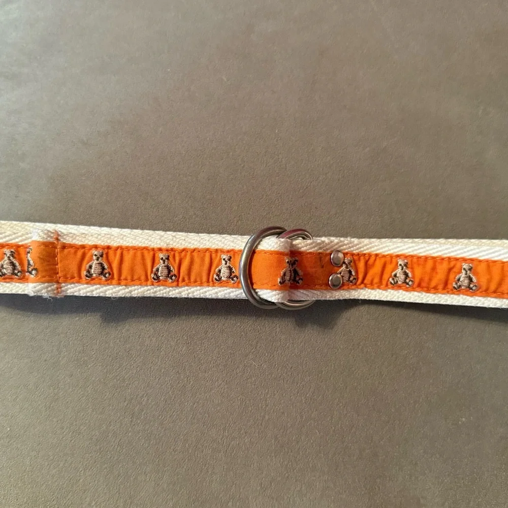 Baby GAP- Embroidered Teddy Bear D-ring Belt (25 1/2 in.), Orange, Size 2-5 yrs